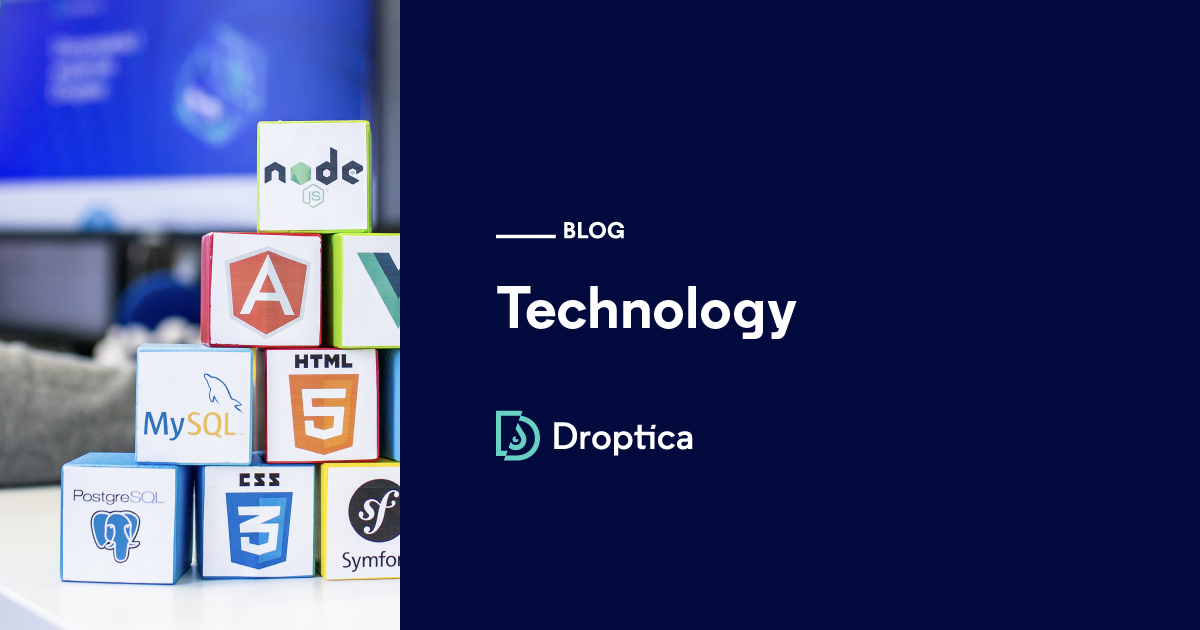 Technology Blog frontend and backend Droptica